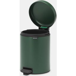 NewIcon - Pattumiera a Pedale 5 L con Inserto in Plastica - Pine Green