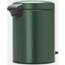 NewIcon - Pattumiera a Pedale 5 L con Inserto in Plastica - Pine Green