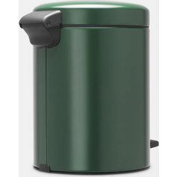 NewIcon - Pattumiera a Pedale 5 L con Inserto in Plastica - Pine Green