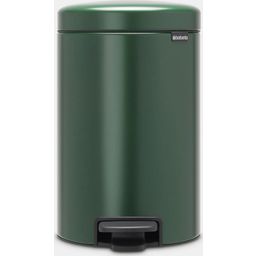 NewIcon - Pattumiera a Pedale 12 L con Inserto in Plastica - Pine Green