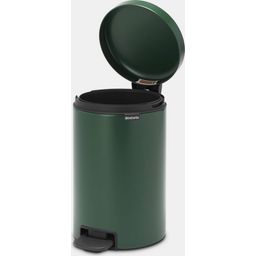 NewIcon - Pattumiera a Pedale 12 L con Inserto in Plastica - Pine Green