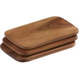 Zassenhaus Taglieri in Legno, Set da 3, Acacia