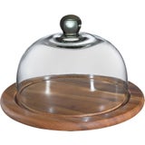 Zassenhaus Käseglocke mit Glasdeckel Akazie Ø25cm