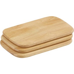 Zassenhaus Taglieri in Legno, Set di 3, Chiaro