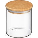 Glazen Voorraadpot met Houten Deksel, 600 ml