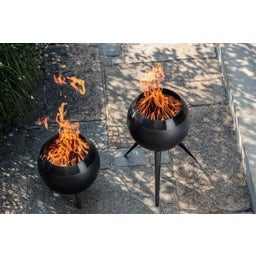 höfats MOON 45 Fire Bowl with High Base - All Black