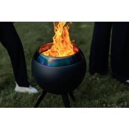 höfats MOON 45 Fire Bowl with High Base - All Black