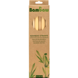 Bambaw Bamboo Straws Box - 12 pieces / 22 cm