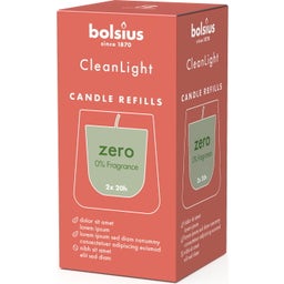 bolsius CleanLight - Refill, 2 Pezzi - Senza profumo