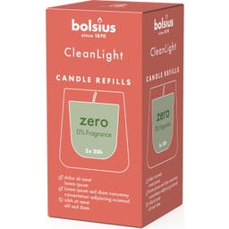 bolsius CleanLight Nachfüllkerzen 2er Pack - Ohne Duft
