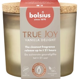 bolsius True Joy Duftkerze mit Korkdeckel - Vanilla Delight