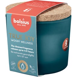 bolsius True Joy Geurkaars met Kurken Deksel - Woody Wellness