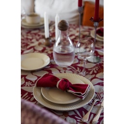 sagaform Serviette Edith - bordeaux