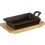 K&uuml;chenprofi BBQ Square Serving Pan with Wooden Board