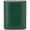 Bo Touch Bin 2 x 30 L with 2 Plastic Inserts - Pine Green