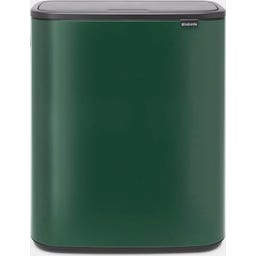 Bo Touch Bin 2 x 30 L with 2 Plastic Inserts - Pine Green