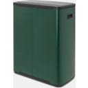 Bo Touch Bin 2 x 30 L with 2 Plastic Inserts - Pine Green