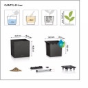 Lechuza CANTO Slatestone 40 Low - Dark Grey