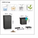 Lechuza CANTO Slatestone 40 high - dark grey