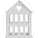 Eulenschnitt White Metal House - Mini (8 x 8 x 12 cm)