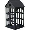 Eulenschnitt Maison en Métal Noire - moyenne (11,5 x 11,5 x 20 cm)