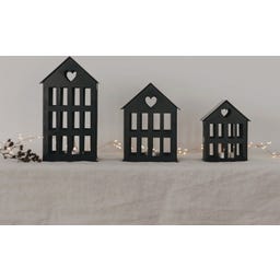 Eulenschnitt Maison en Métal Noire