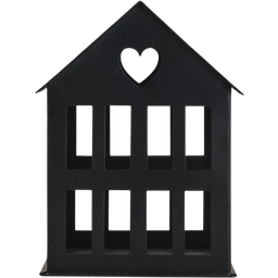 Eulenschnitt Metal House, black - Small (11.5 x 11.5 x 15.5 cm)