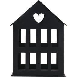 Eulenschnitt Metal House, black - Small (11.5 x 11.5 x 15.5 cm)