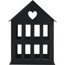 Metal House, black, Small (11.5 x 11.5 x 15.5 cm)