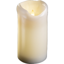 LED Wax Pillar Candle, 12,5 cm