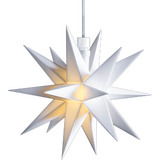 Stella Midi a 18 Punte con Vano Batterie e Timer Ø 16 cm, Bianco