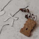 Eulenschnitt Weihnachtsbaum Anhänger Mix - 6er Set - silber