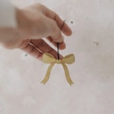 Eulenschnitt Weihnachtsbaum Anhänger Mix - 6er Set - gold