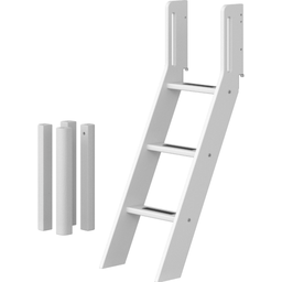 WHITE poševna lestev in noge za polvisoko posteljo - Bela