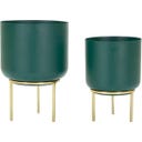 Mauro Ferretti Pots de Fleurs Grent Shet sur Supports - 1 kit