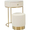 Mauro Ferretti Schminktisch mit Hocker Sharon - 1 Stk