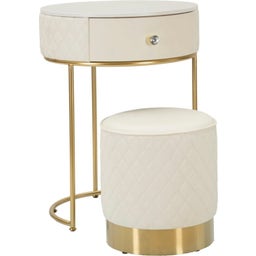 Mauro Ferretti Schminktisch mit Hocker Sharon - 1 Stk