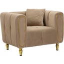 Mauro Ferretti Sessel Alma Grau mit Kissen - 1 Stk