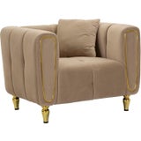 Mauro Ferretti Sessel Alma Grau mit Kissen