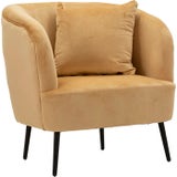 Mauro Ferretti Sessel senffarben mit Kissen