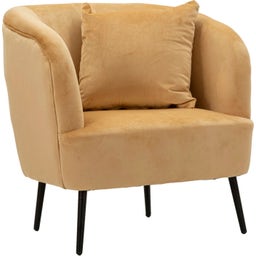 Mauro Ferretti Sessel senffarben mit Kissen - 1 Stk