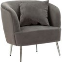 Mauro Ferretti Sessel silberfarben mit Kissen - 1 Stk