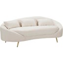 Mauro Ferretti 3-Sitzer-Sofa Oslo mit Kissen, Creme - 1 Stk