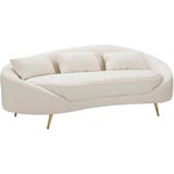 Mauro Ferretti 3-Sitzer-Sofa Oslo mit Kissen, Creme