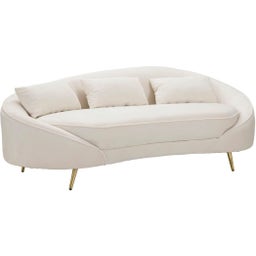 Mauro Ferretti 3-Sitzer-Sofa Oslo mit Kissen, Creme - 1 Stk