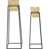 Mauro Ferretti Quadratisches Pflanztopf-Set Retro