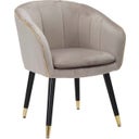 Mauro Ferretti Poltrona Paris, Grigio / Oro - 1 pz.