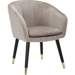 Mauro Ferretti Poltrona Paris, Grigio / Oro - 1 pz.