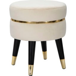 Mauro Ferretti Hocker Paris Creme/Gold - 1 Stk