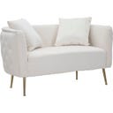 Mauro Ferretti Sessel Bucarest Creme 2-Sitzer - 1 Stk